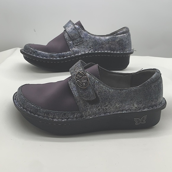 Alegria Shoes - Alegria Sz 37 Dream Fit Dena Ice Ice Baby Slip Ons